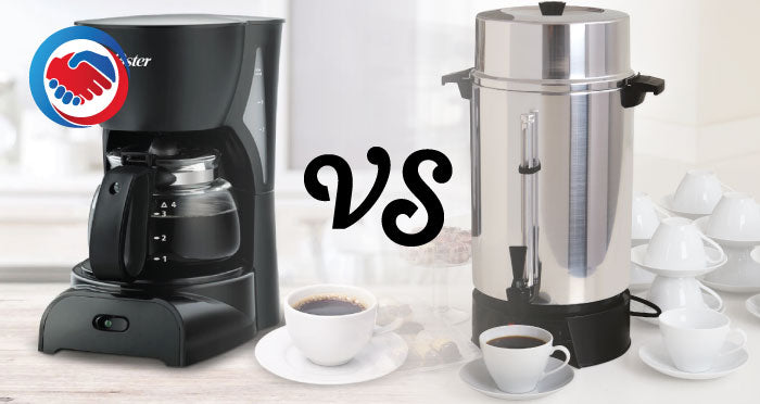 Diferencias entre una percoladora y una cafetera.