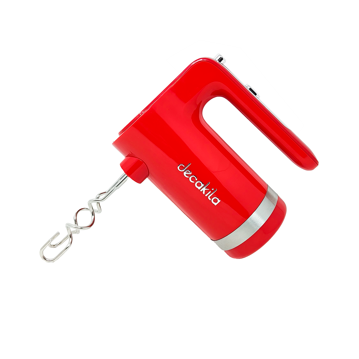 Batidora de Mano 7 Velocidades con Accesorios Inalámbrica Roja Decakila KMMX006R