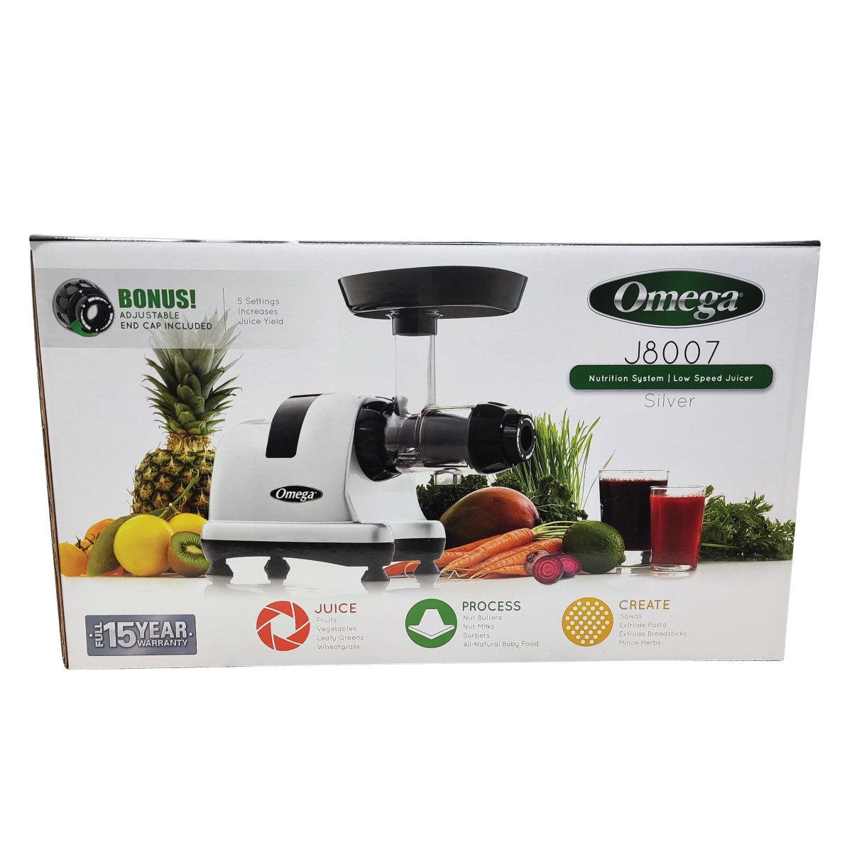 Extractor de Jugo Prensa Fría Centro de Nutrición Omega J8007S