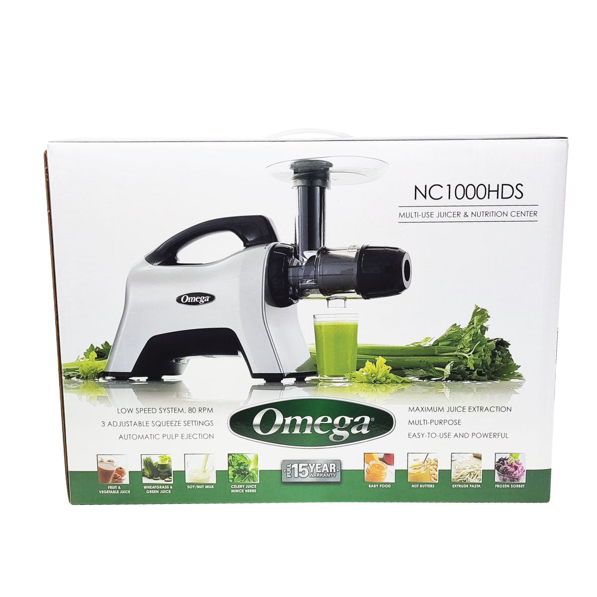 Extractor de Jugo Prensa Fría Centro de Nutrición Omega NC1000HDS