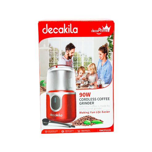 Molino de Café rojo Inalámbrico Decakila KMCF022R