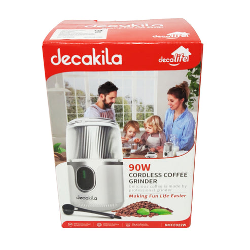 Molino de Café Blanco Inalámbrico Decakila KMCF022W