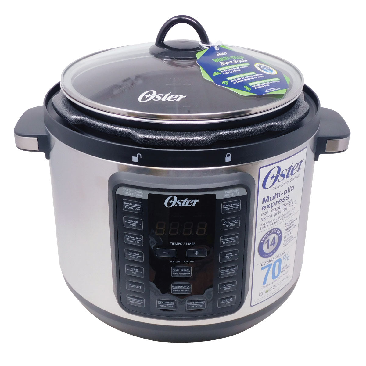 Olla Multicocción 14 Funciones 7.5 L de Capacidad Oster CKSTPCEC8801-013 (2078914)