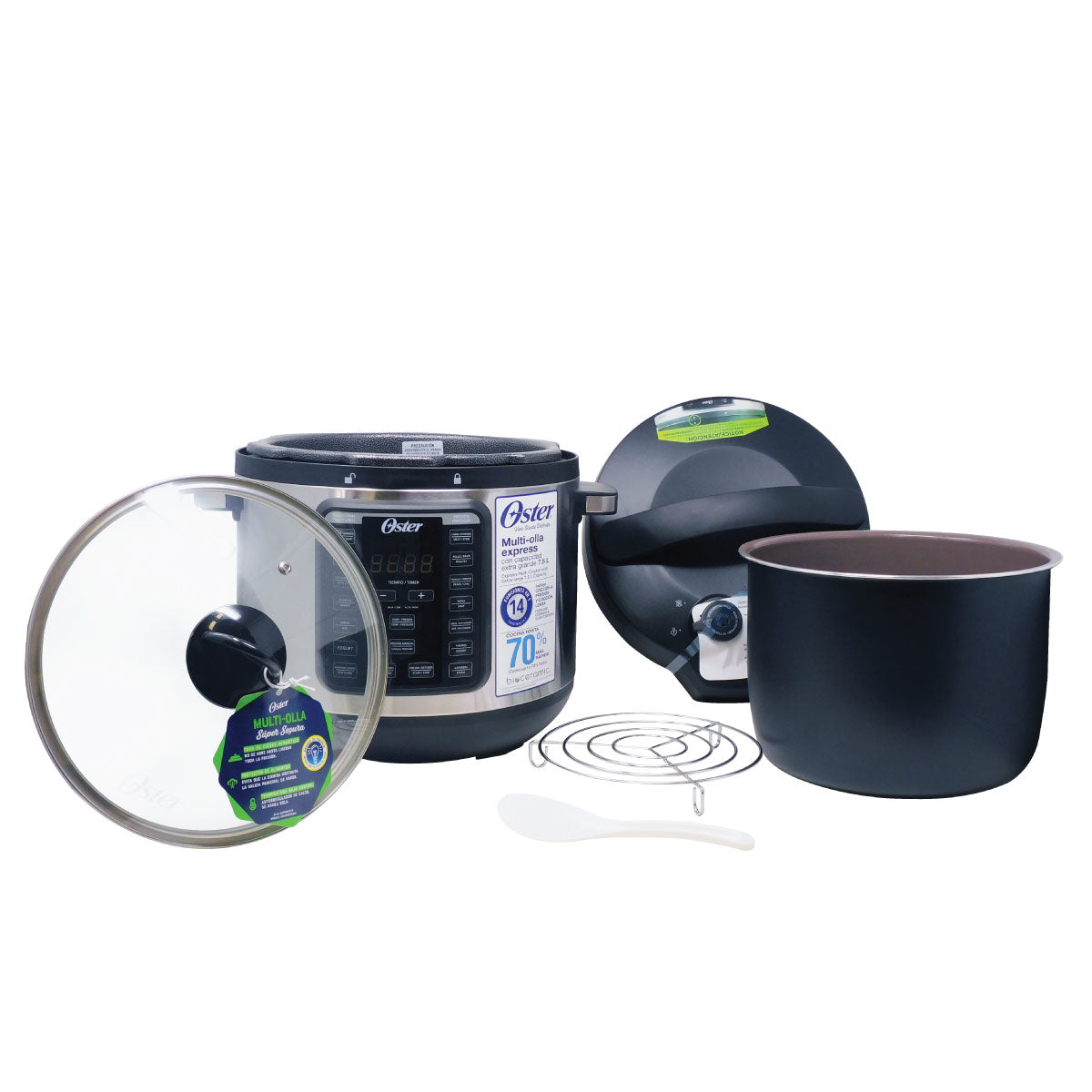 Olla Multicocción 14 Funciones 7.5 L de Capacidad Oster CKSTPCEC8801-013 (2078914)