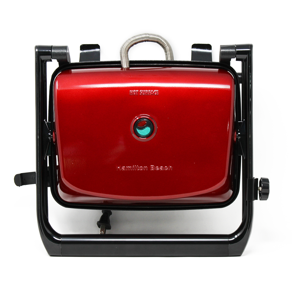 Paninera Parrilla para Panini Press Gourmet Roja Hamilton Beach 25462