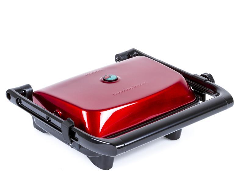 Paninera Parrilla para Panini Press Gourmet Roja Hamilton Beach 25462