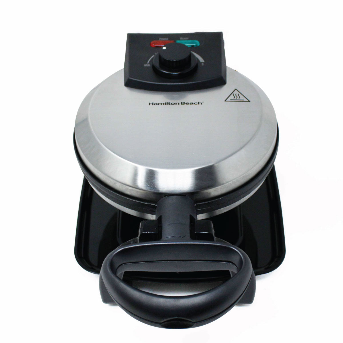 Waflera Rotatoria con Antiadherente de Acero Inoxidable Hamilton Beach 26010R
