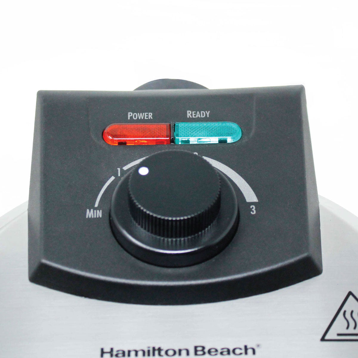 Waflera Rotatoria con Antiadherente de Acero Inoxidable Hamilton Beach 26010R