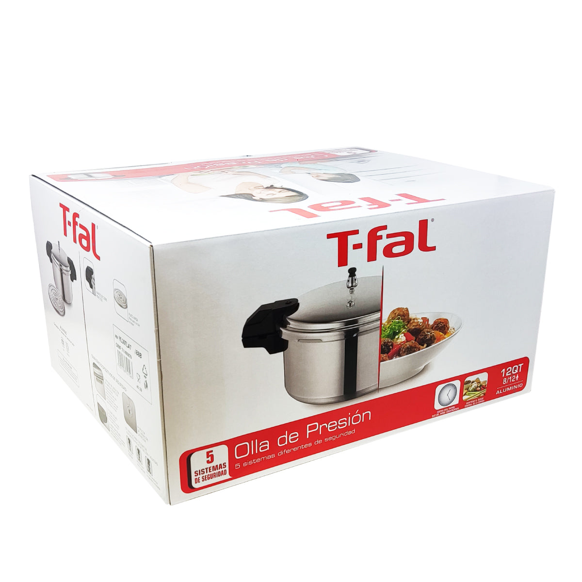 Olla Express de Presión 12 Qt (11 L) Secure Aluminio T-fal YL307LA7