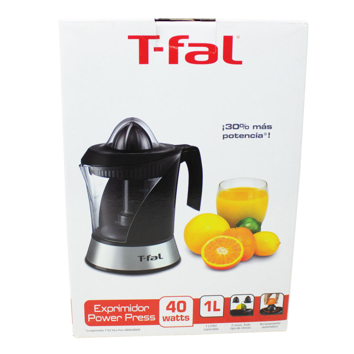 Exprimidor De Cítricos Eléctrico Power Press T-fal Zp200855