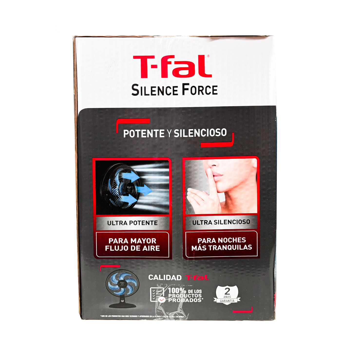Ventilador de Mesa 3 Velocidades 14' Silence Force Negro T-fal VE3290X1