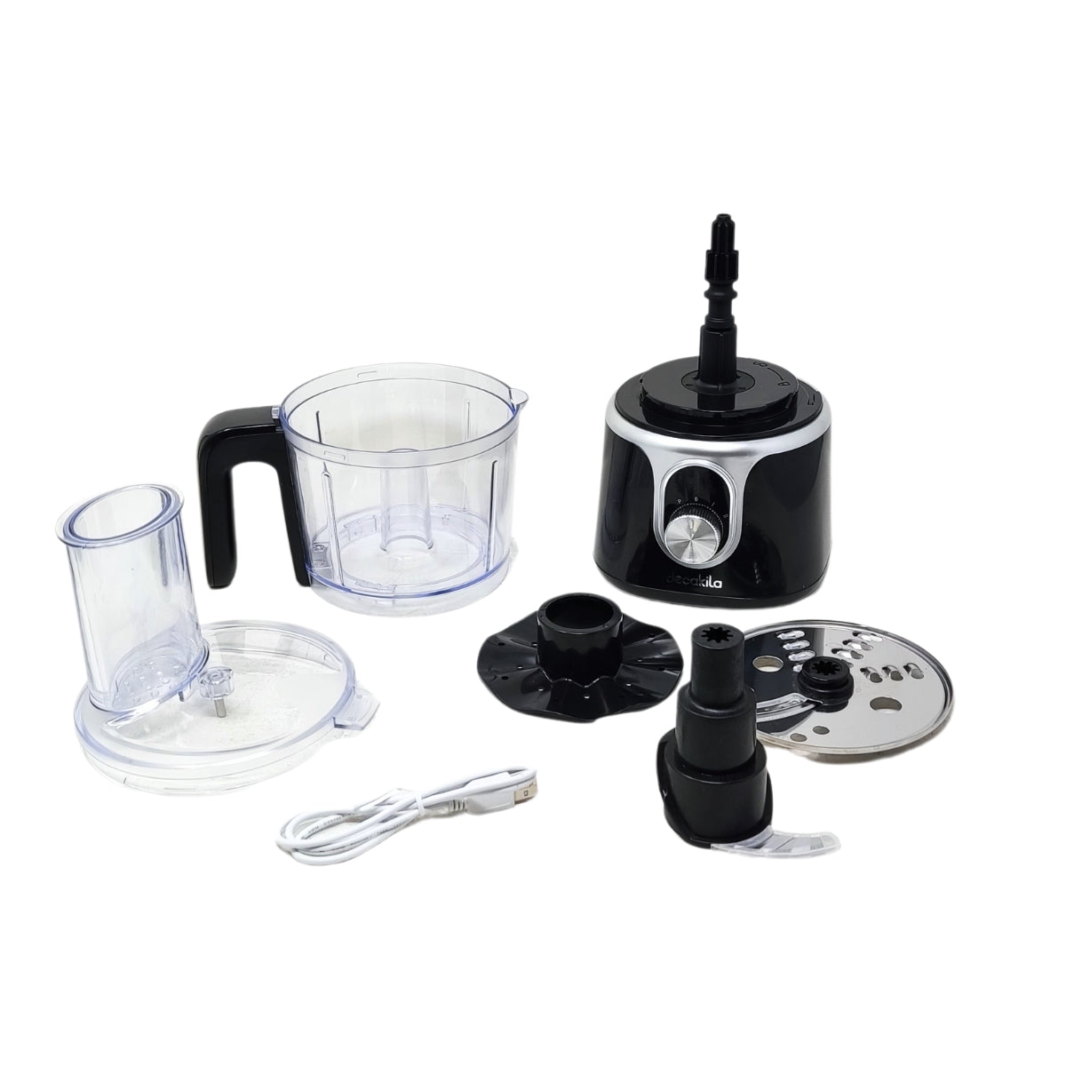 Procesador de Alimentos Inalámbrico Negro Decakila KMMG005B (Caja de 4 Piezas)
