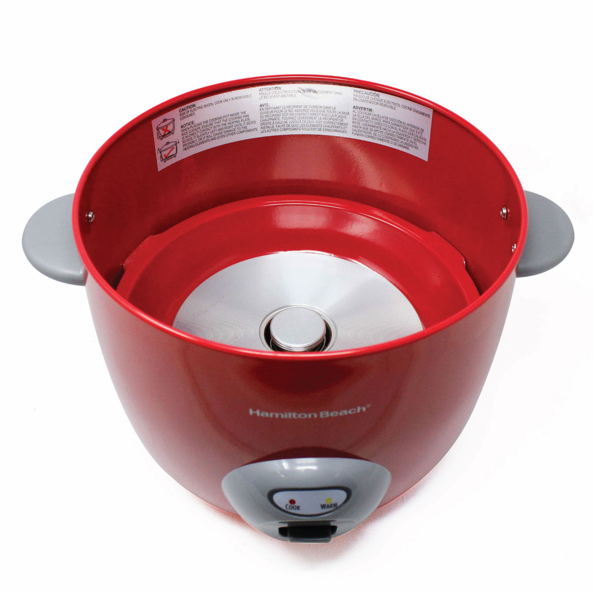Arrocera Eléctrica de 20 Tazas con Accesorios Roja Hamilton Beach 37538