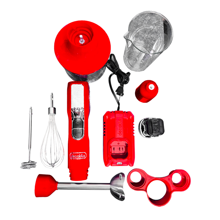 Batidora Roja de Inmersión Inalámbrica Decakila KUJB056R