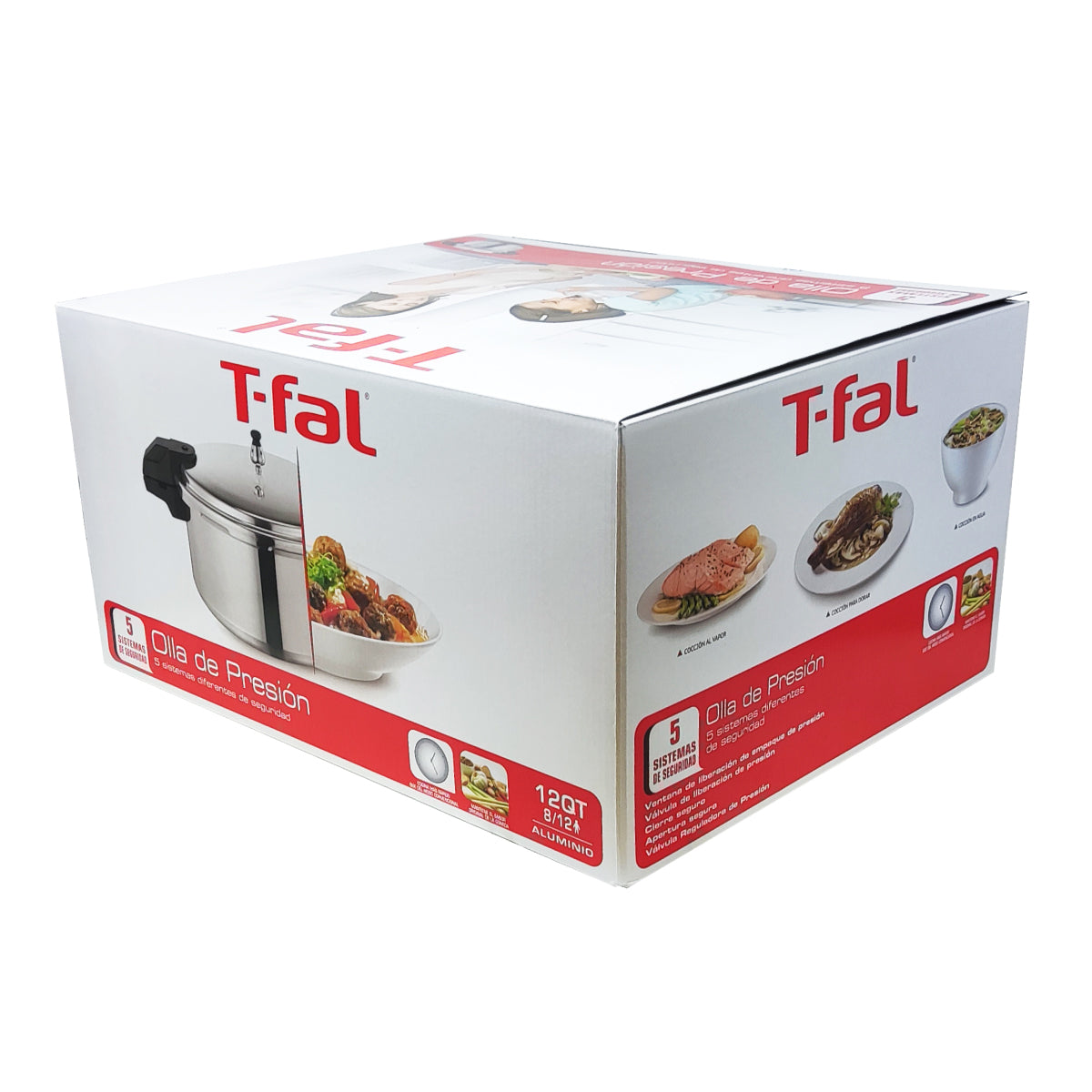 Olla Express de Presión 12 Qt (11 L) Secure Aluminio T-fal YL307LA7