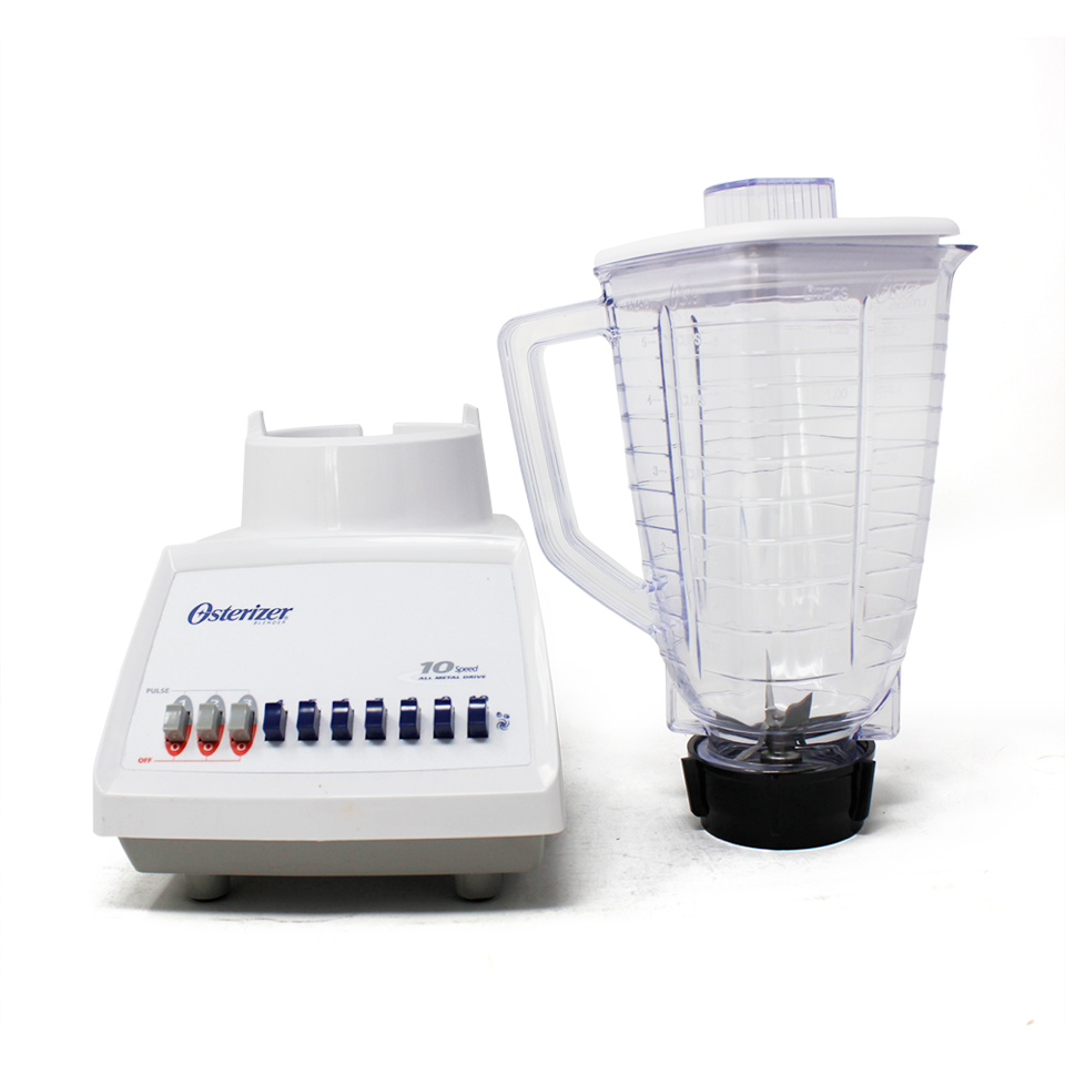 Licuadora 10 Velocidades Vaso Plastico Blanca Oster BLST4108 (2178225)