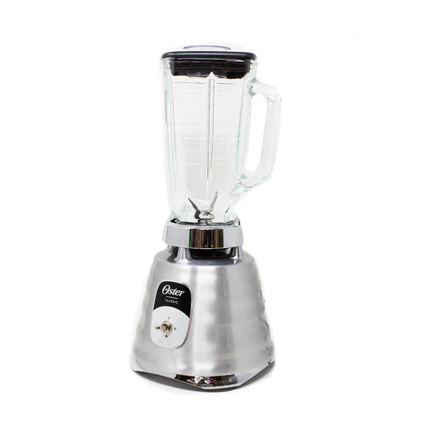 Licuadora 1 Velocidad + Pulso Vaso de Vidrio Clásica Cromo Oster BLST4127 (2114112)