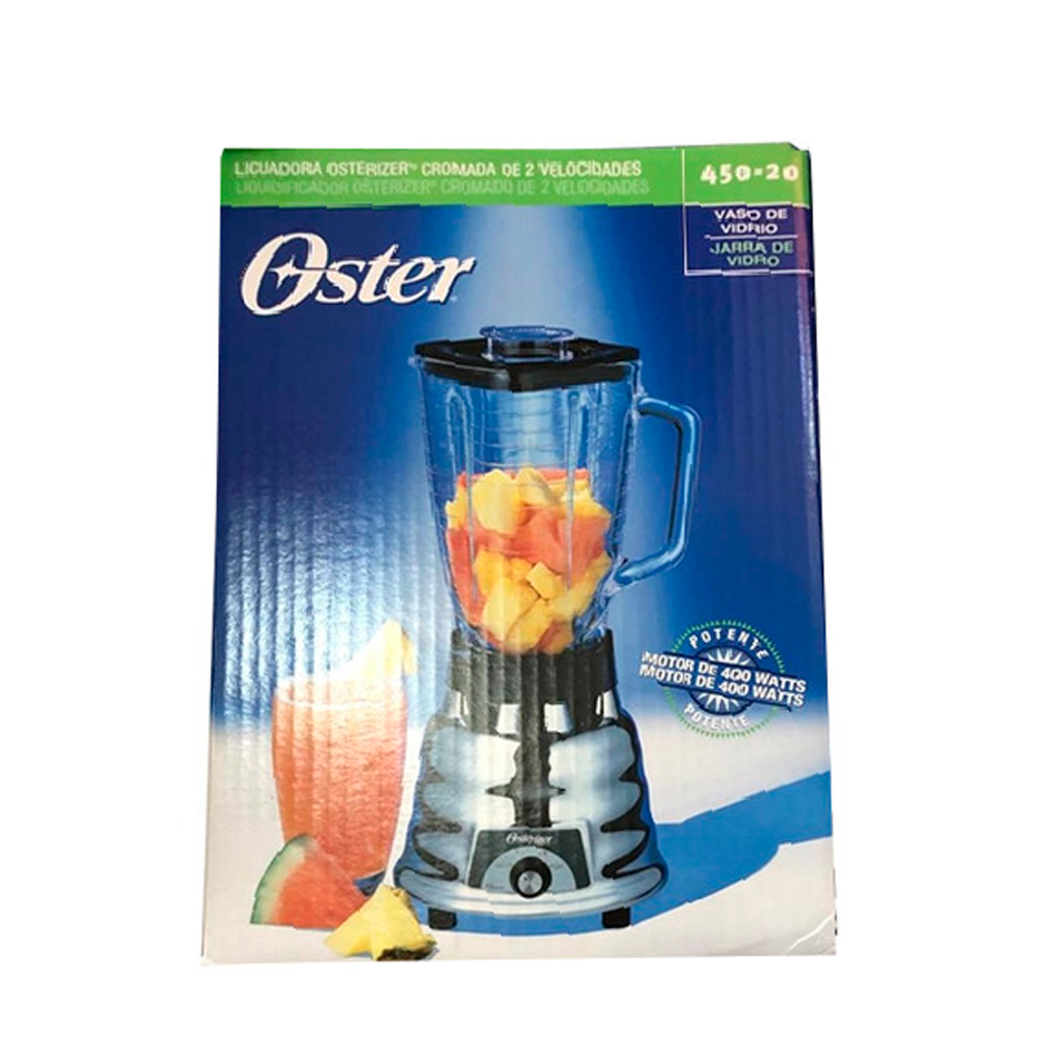 Licuadora Metálica 2 Velocidades Vaso Vidrio Oster 450-20