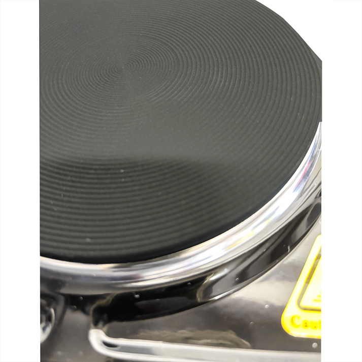 Parrilla Eléctrica de Plato Doble Quemador con Regulador de Temperatura Negro Decakila KUCC005B