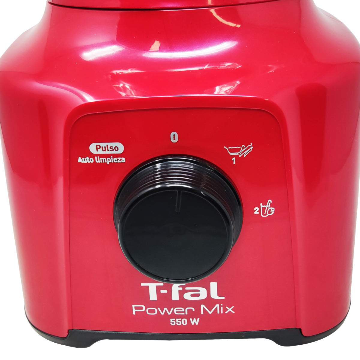 Licuadora 2 Velocidades Vaso De Vidrio Powermix Roja T-fal LN2835MX