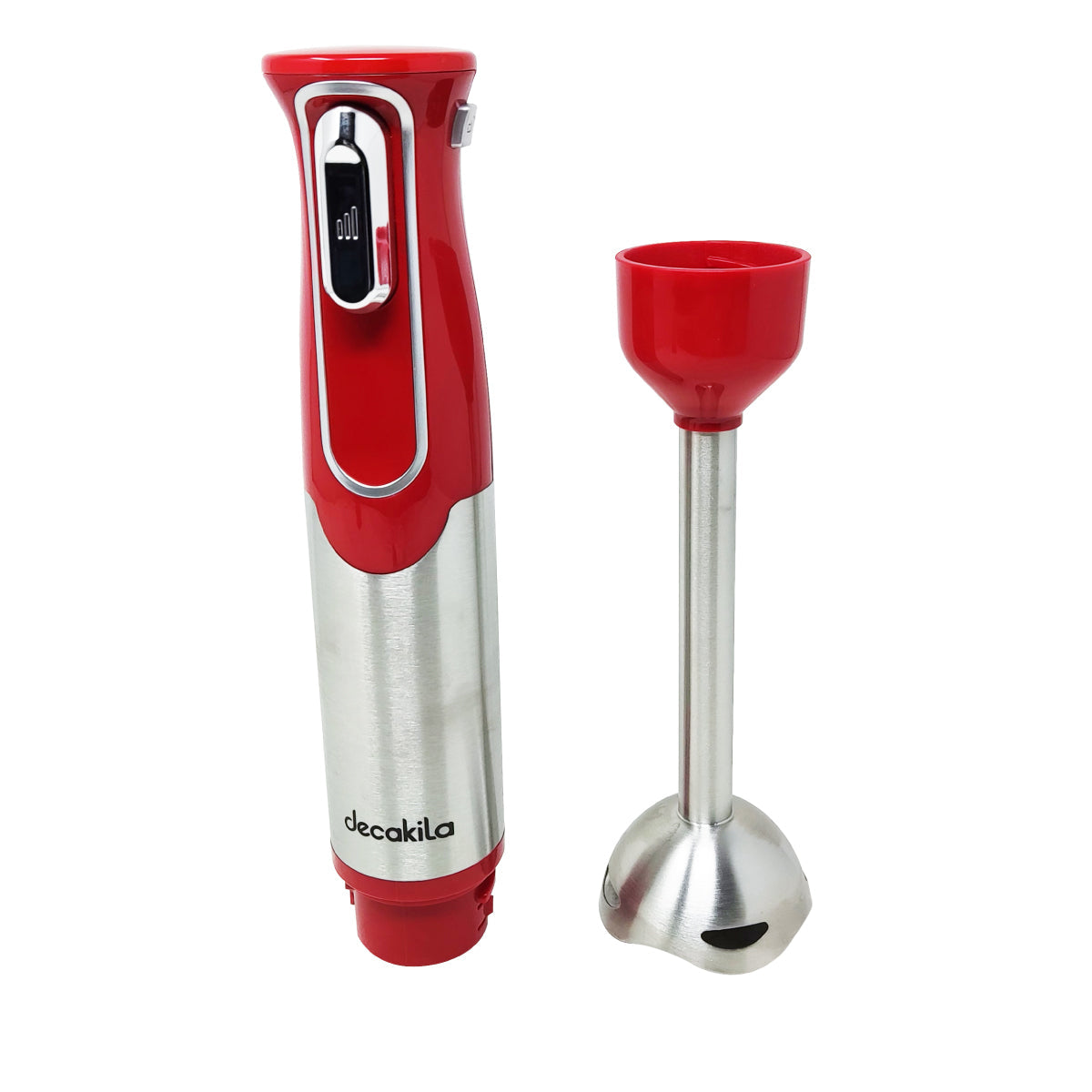 Batidora de Inmersión Inálambrica con Accesorios 4 en 1 Rojo Decakila KMJB024R (Paquete con 6 Piezas)
