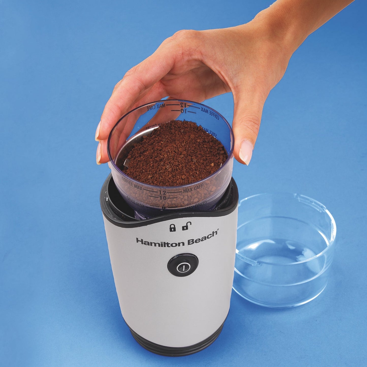 Molino de Cafe 12 Tazas Plata Hamilton Beach 80350R