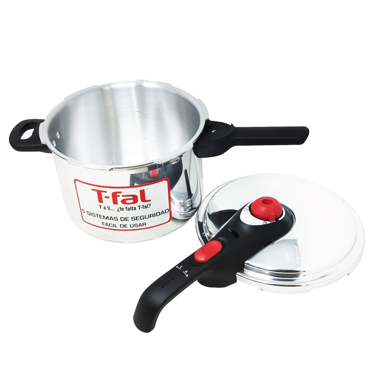 Olla Express de Presión 6 Qt (5.7 L) Secure Aluminio T-fal P2614632