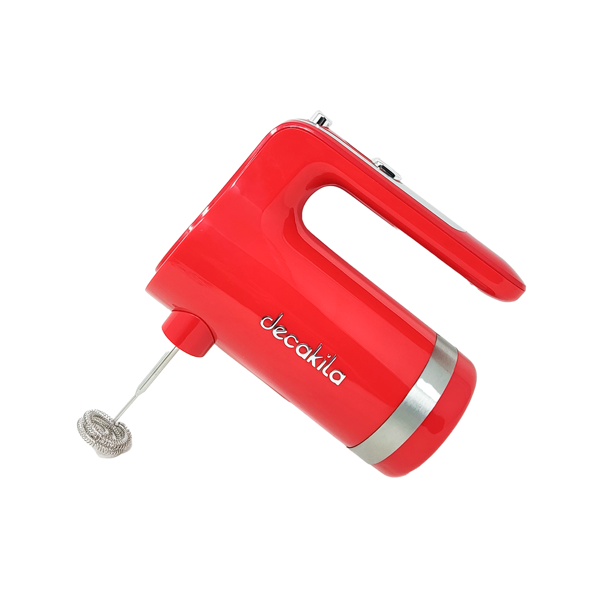 Batidora de Mano 7 Velocidades con Accesorios Inalámbrica Roja Decakila KMMX006R