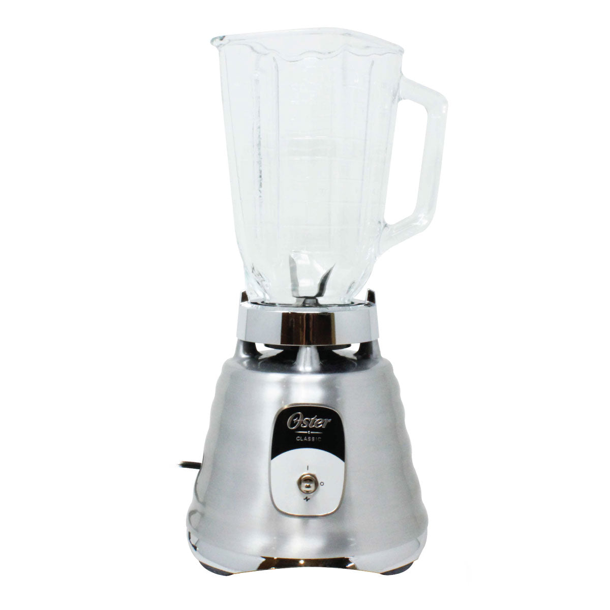 Licuadora 1 Velocidad + Pulso Vaso de Vidrio Clásica Cromo Oster BLST4127 (2114112)
