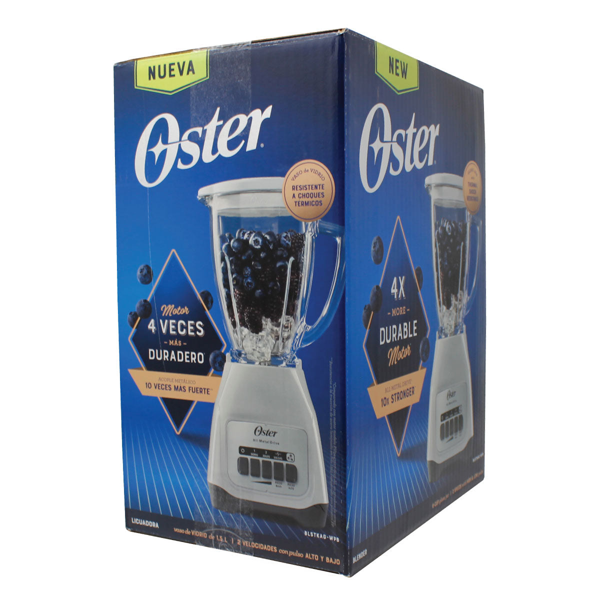 Licuadora 2 Velocidades + 2 Pulso Vaso de Vidrio Blanca Oster BLSTAG-WPB-013 (2110246)