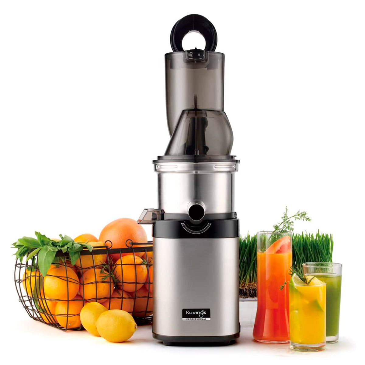 Extractor De Jugo Prensa Fría Comercial Cabezal Acero Inox Kuvings CS700