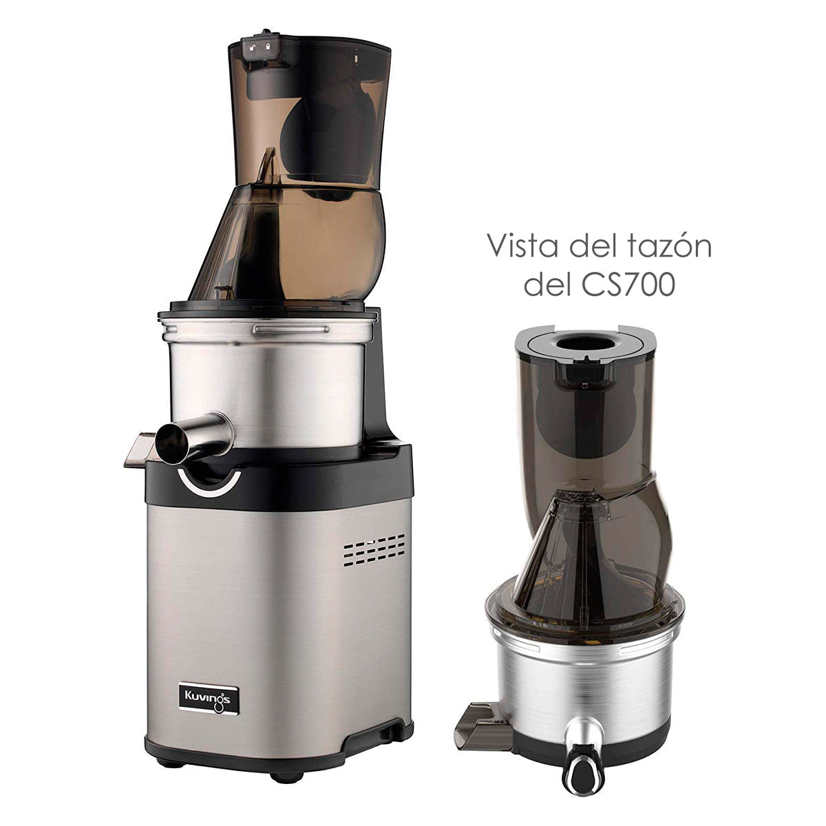 Extractor De Jugo Prensa Fría Comercial Cabezal Acero Inox Kuvings CS700