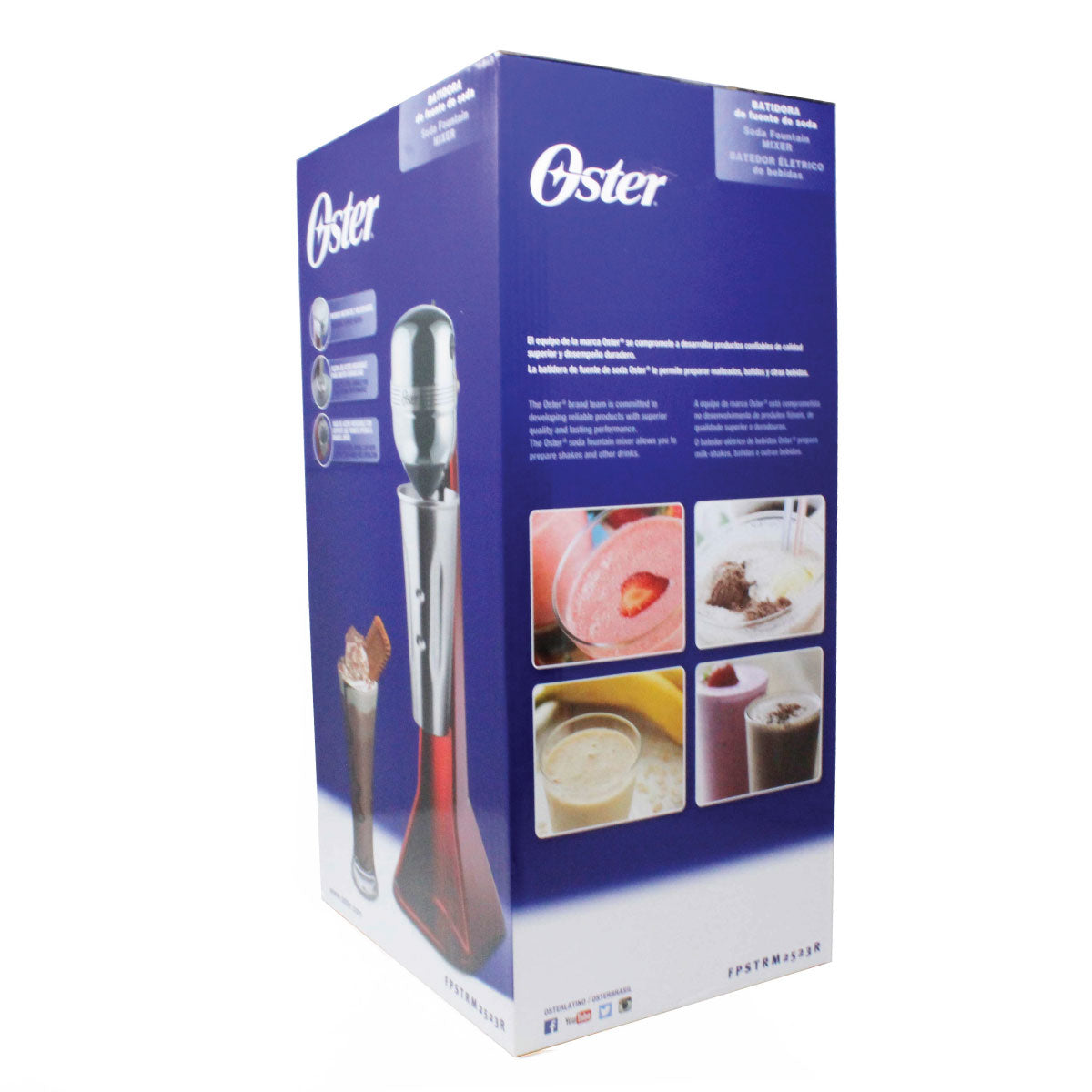 Esquimera Chocomilera Fuente De Sodas 2 Velocidades Roja Oster 2523R