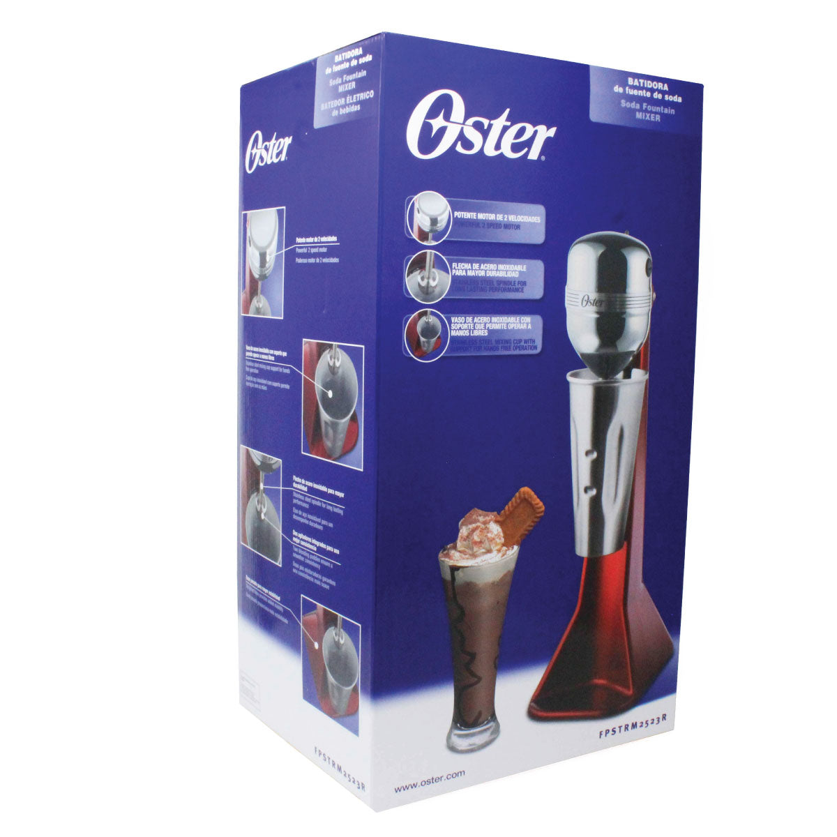 Esquimera Chocomilera Fuente De Sodas 2 Velocidades Roja Oster 2523R
