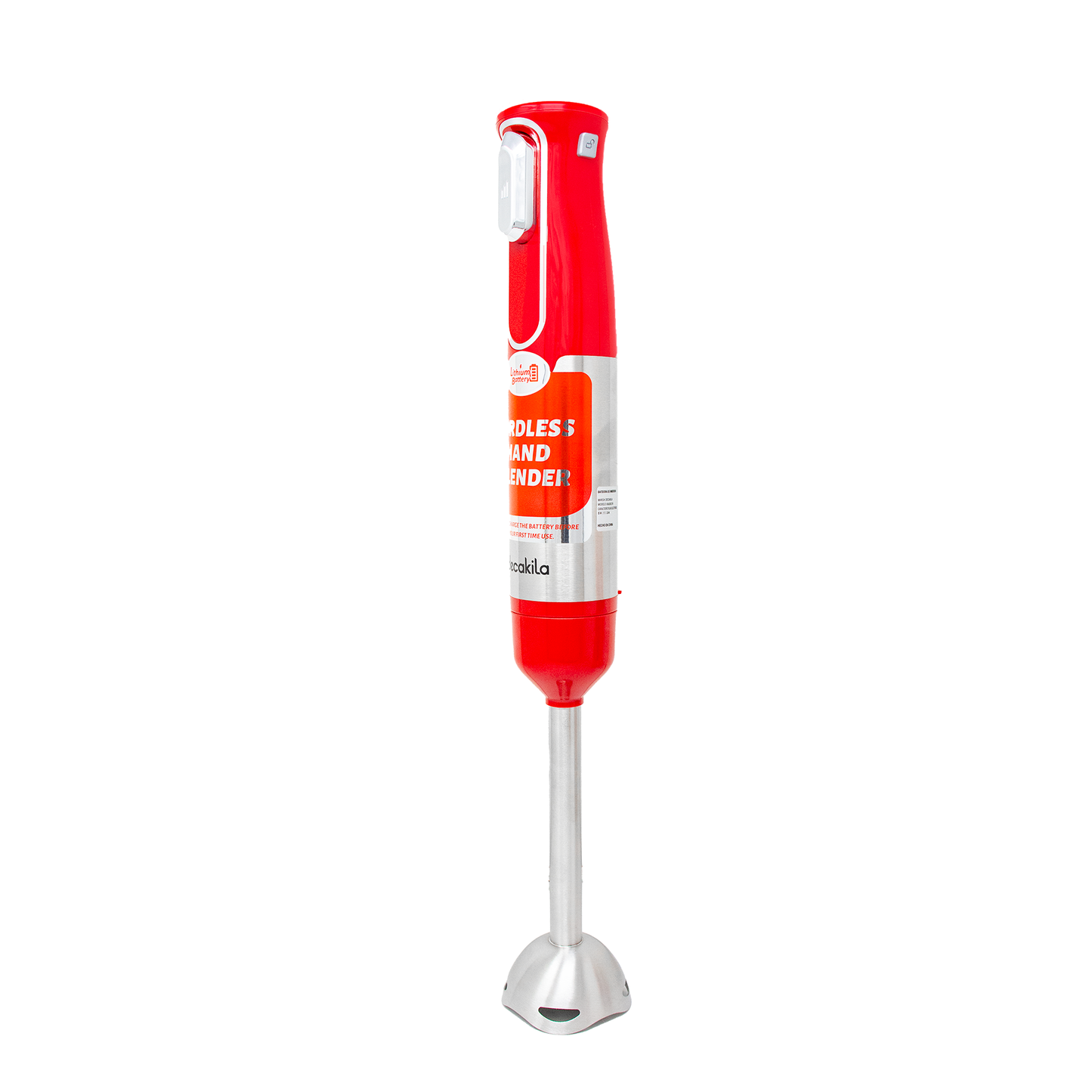 Batidora de inmersión 5 en 1 Inalámbrica Roja Decakila KMJB021R (Caja con 6 Piezas)