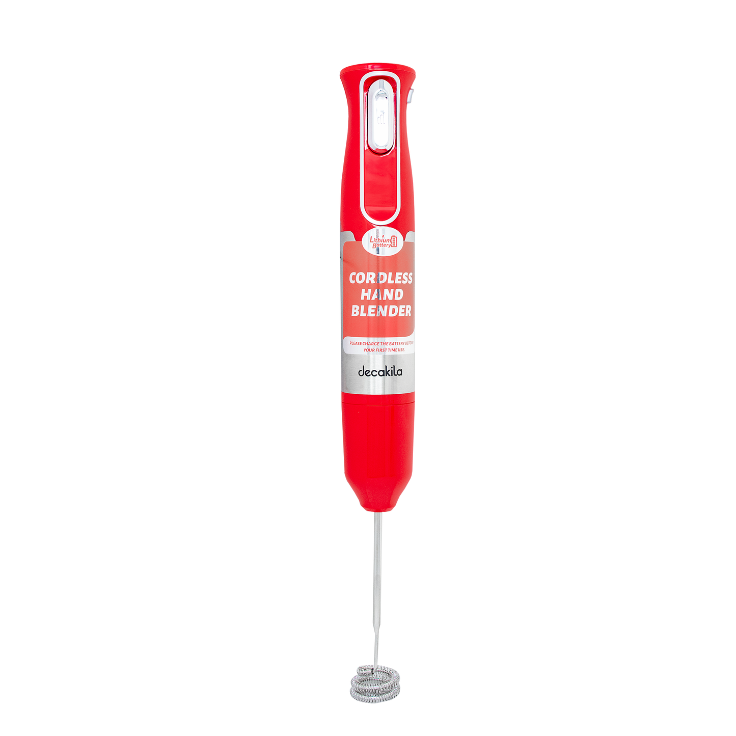 Batidora de inmersión 5 en 1 Inalámbrica Roja Decakila KMJB021R (Caja con 6 Piezas)