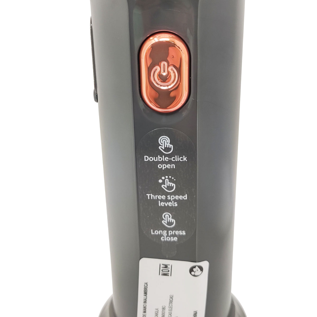 Batidora de Mano 3 Velocidades con Procesador Inalámbrica Negro Decakila KMMX019G