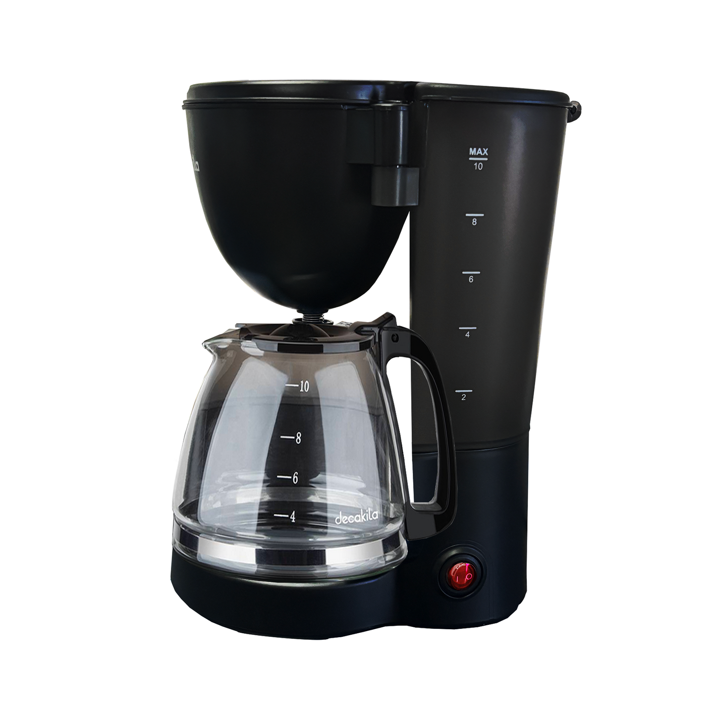 Cafetera de Goteo 10 Tazas (1.25 L) Negra Decakila KUCF001B (Caja con 6 Piezas)