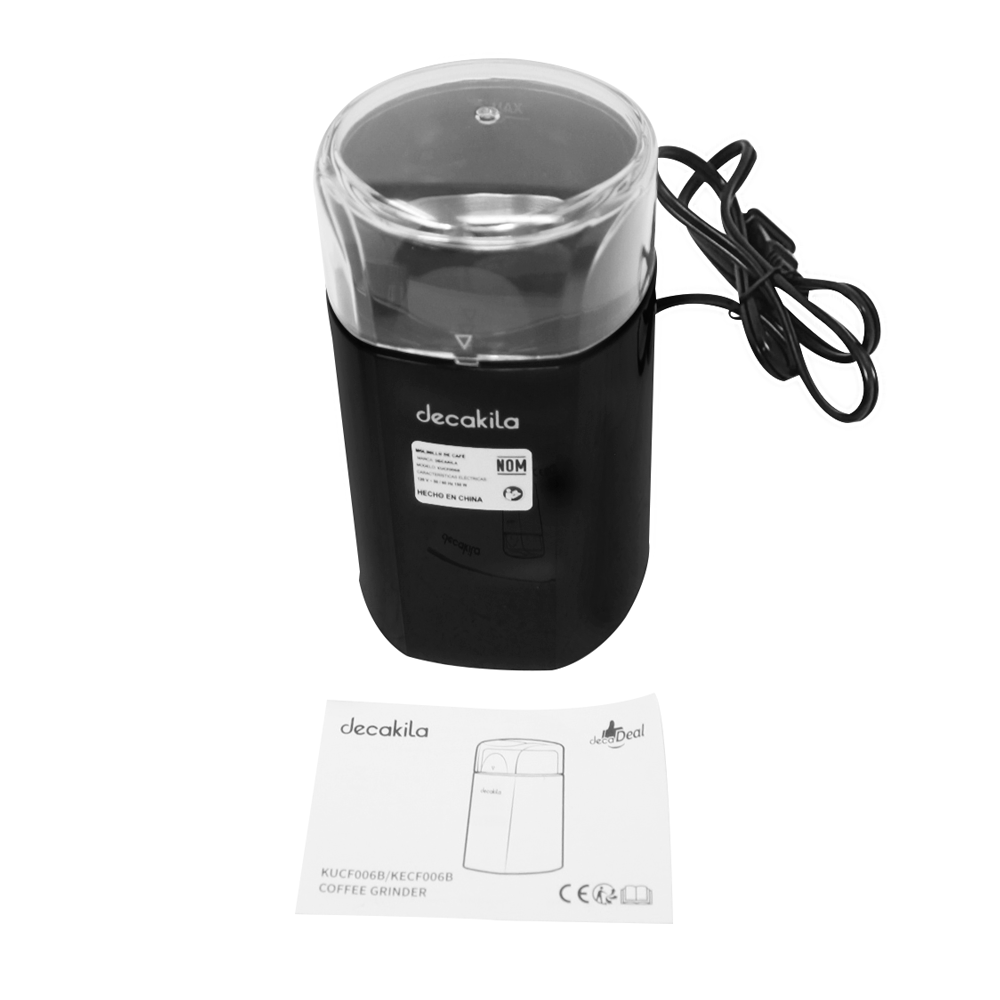 Molino De Café Electrico 60 G Negro Decakila KUCF006B