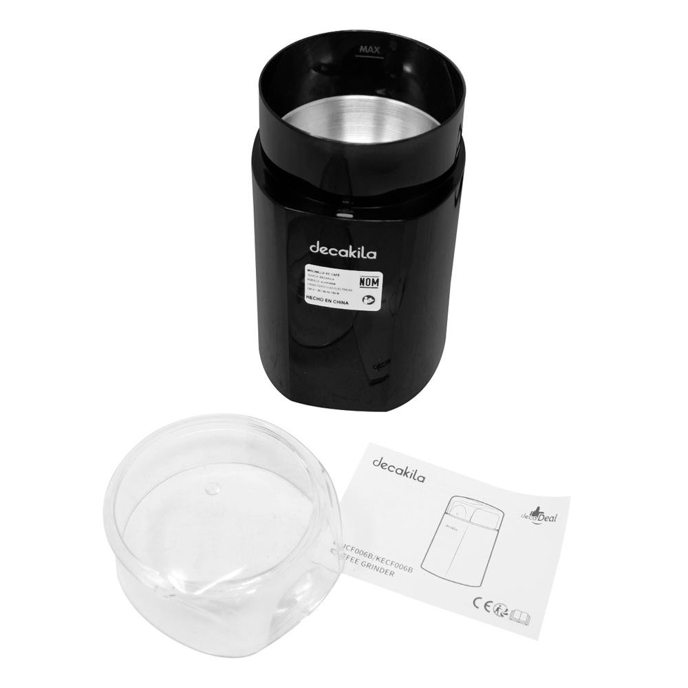 Molino De Café Electrico 60 G Negro Decakila KUCF006B