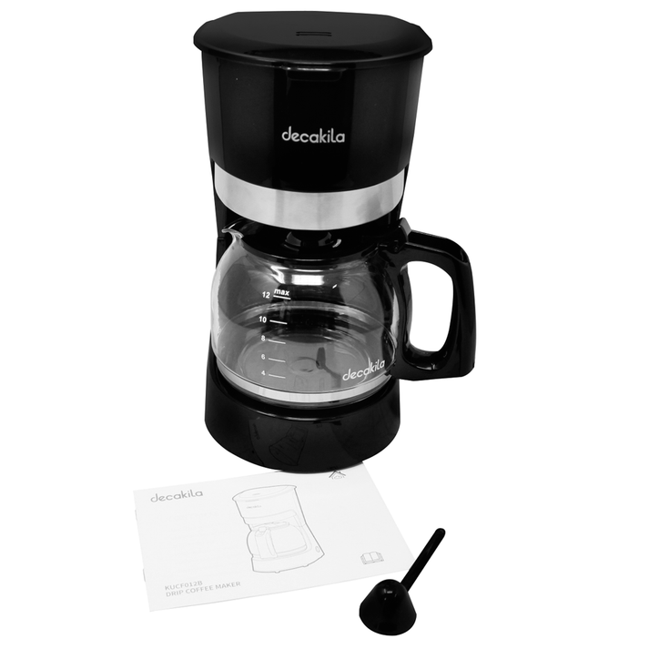 Cafetera de Goteo 12 Tazas (1.5 L) 900 W Negro Decakila KUCF012B (Caja con 4 piezas)