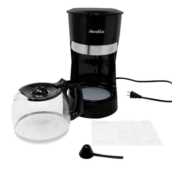Cafetera de Goteo 12 Tazas (1.5 L) 900 W Negro Decakila KUCF012B (Caja con 4 piezas)