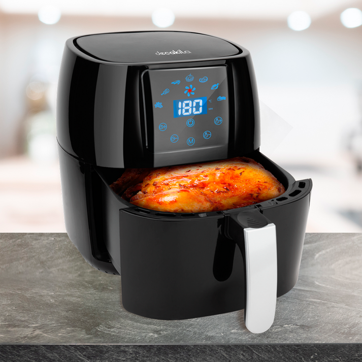 Freidora de Aire 4.5 L Air Fryer Panel Digital Negra Decakila KUEC039B