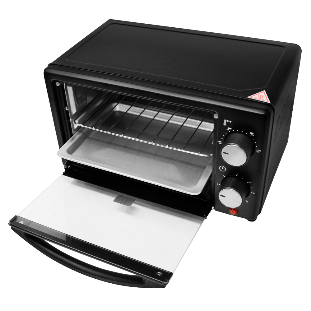 Horno Tostador Eléctrico 10 L Negro Decakila KUEV007B (Caja de 4 Piezas)
