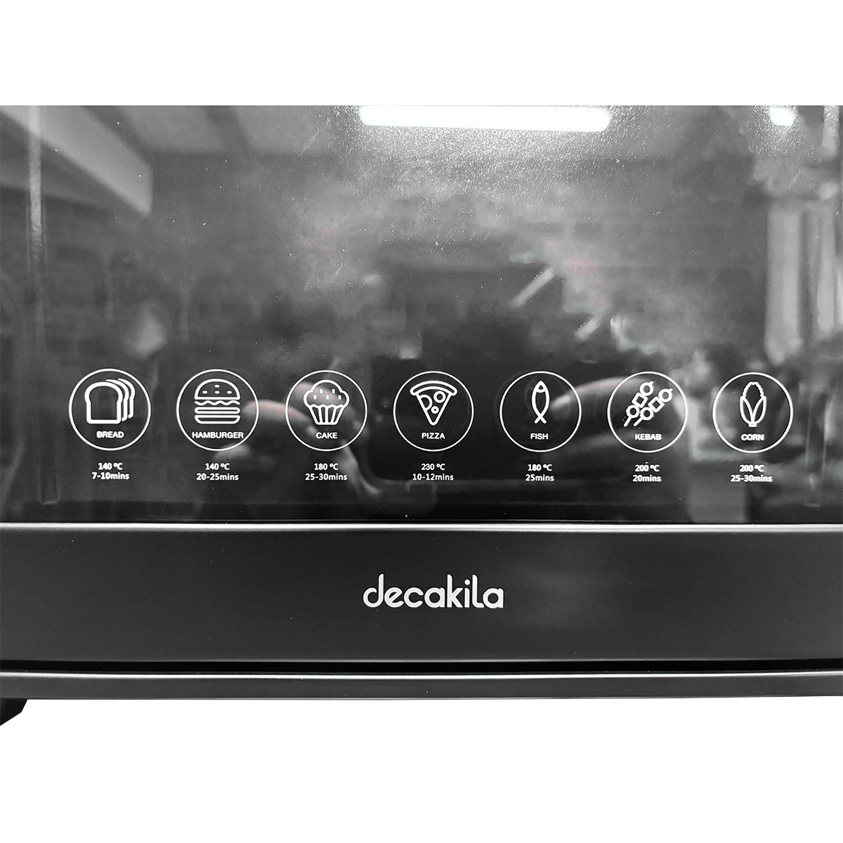 Horno Tostador Eléctrico 22 L Negro Decakila KUEV008B