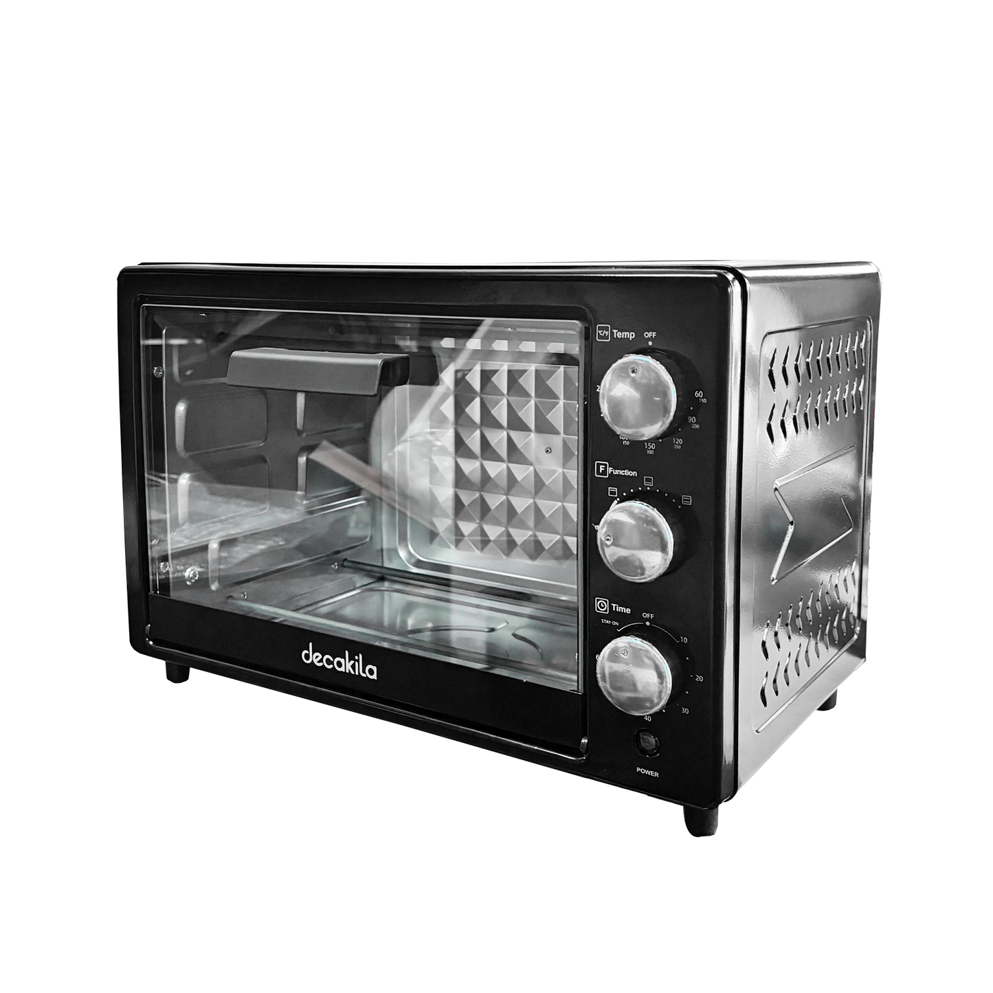 Horno Tostador Eléctrico 22 L Negro Decakila KUEV023B (Caja con 4 Piezas)