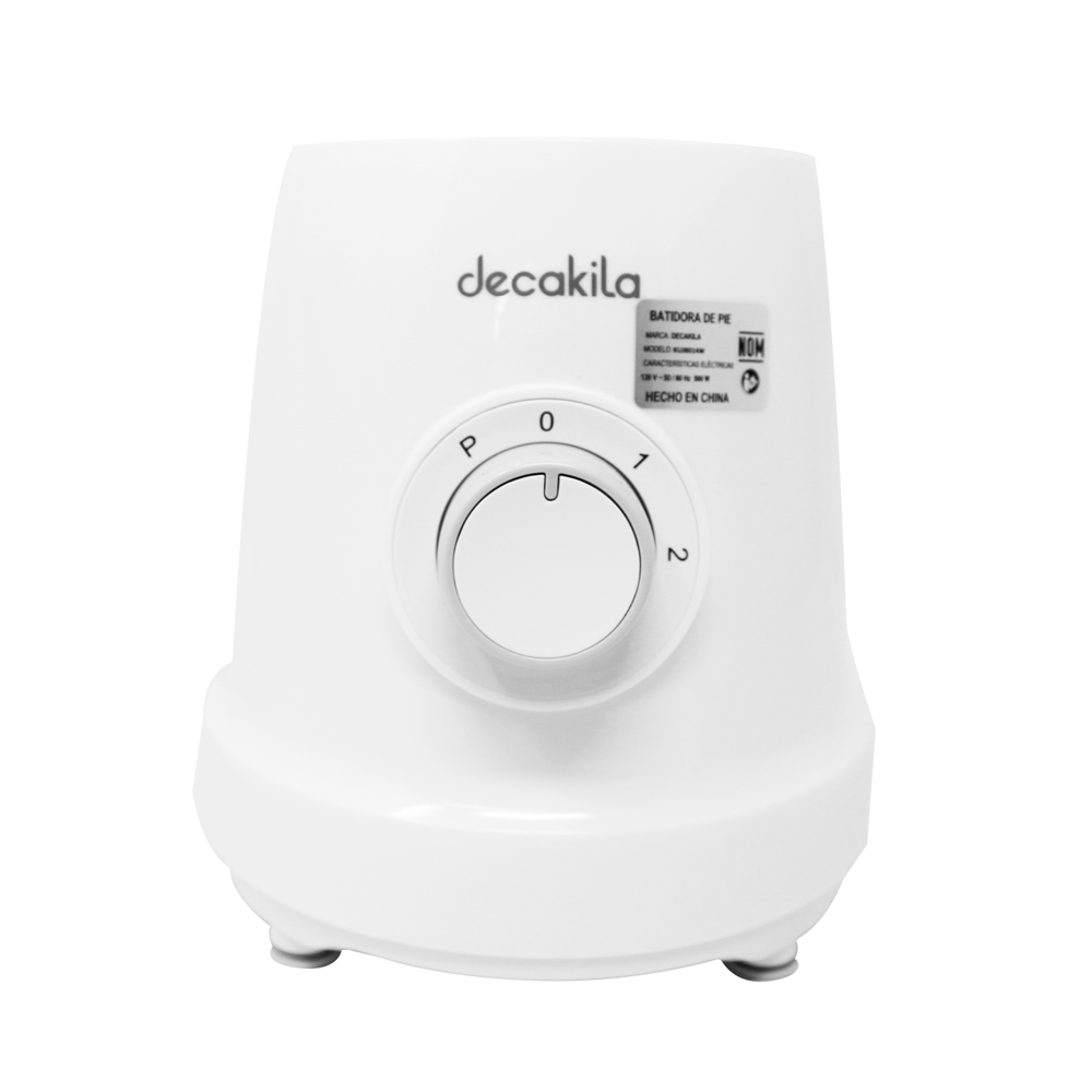 Licuadora 2 Velocidades + Pulso Vaso de Plástico 500 W Blanca Decakila KUJB014W (Caja de 4 Piezas)