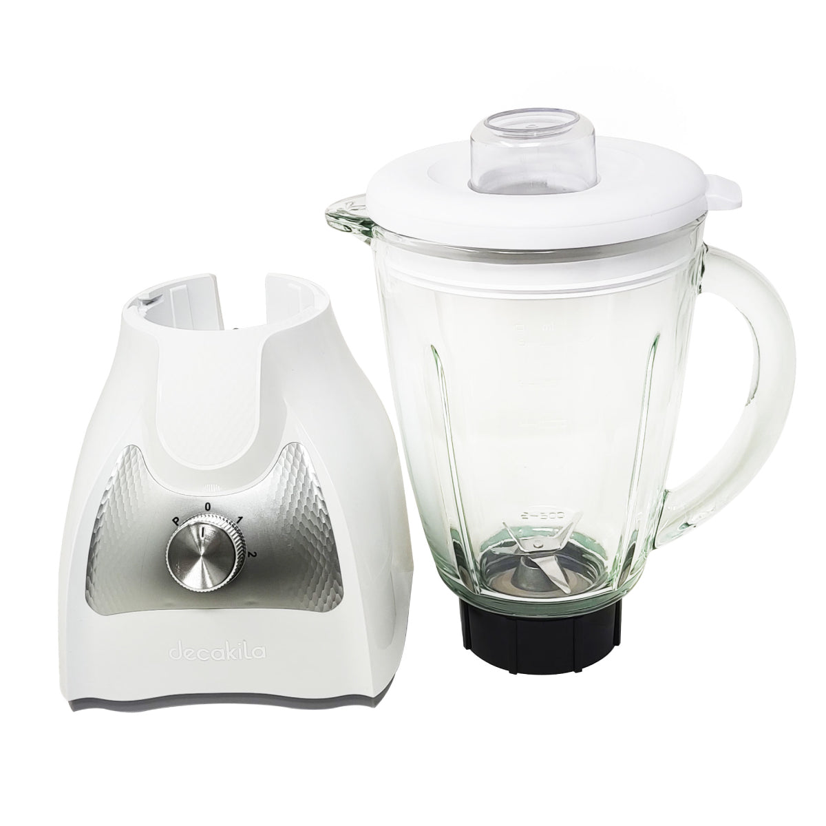 Licuadora 2 Velocidades Vaso Vidrio Blanco Decakila KUJB045W