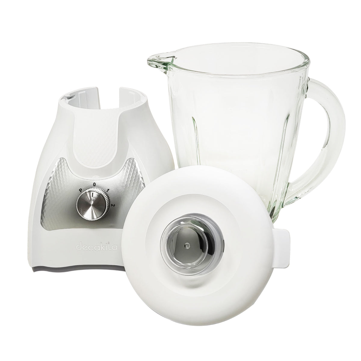 Licuadora 2 Velocidades Vaso Vidrio Blanco Decakila KUJB045W