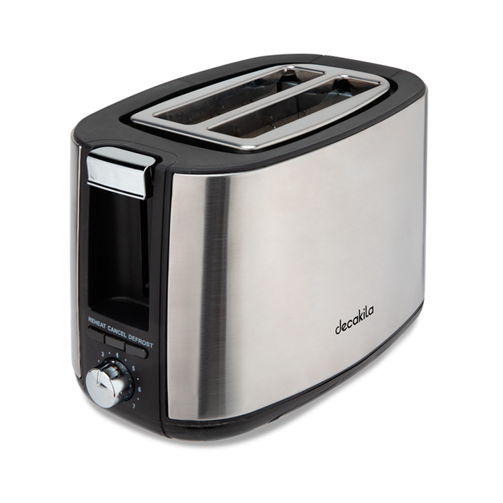 Tostador 2 Rebanadas Acero Inoxidable 750 W Decakila KUTS009M (Paquete con 6 piezas)